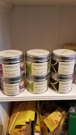 Melita rose soy tin candles